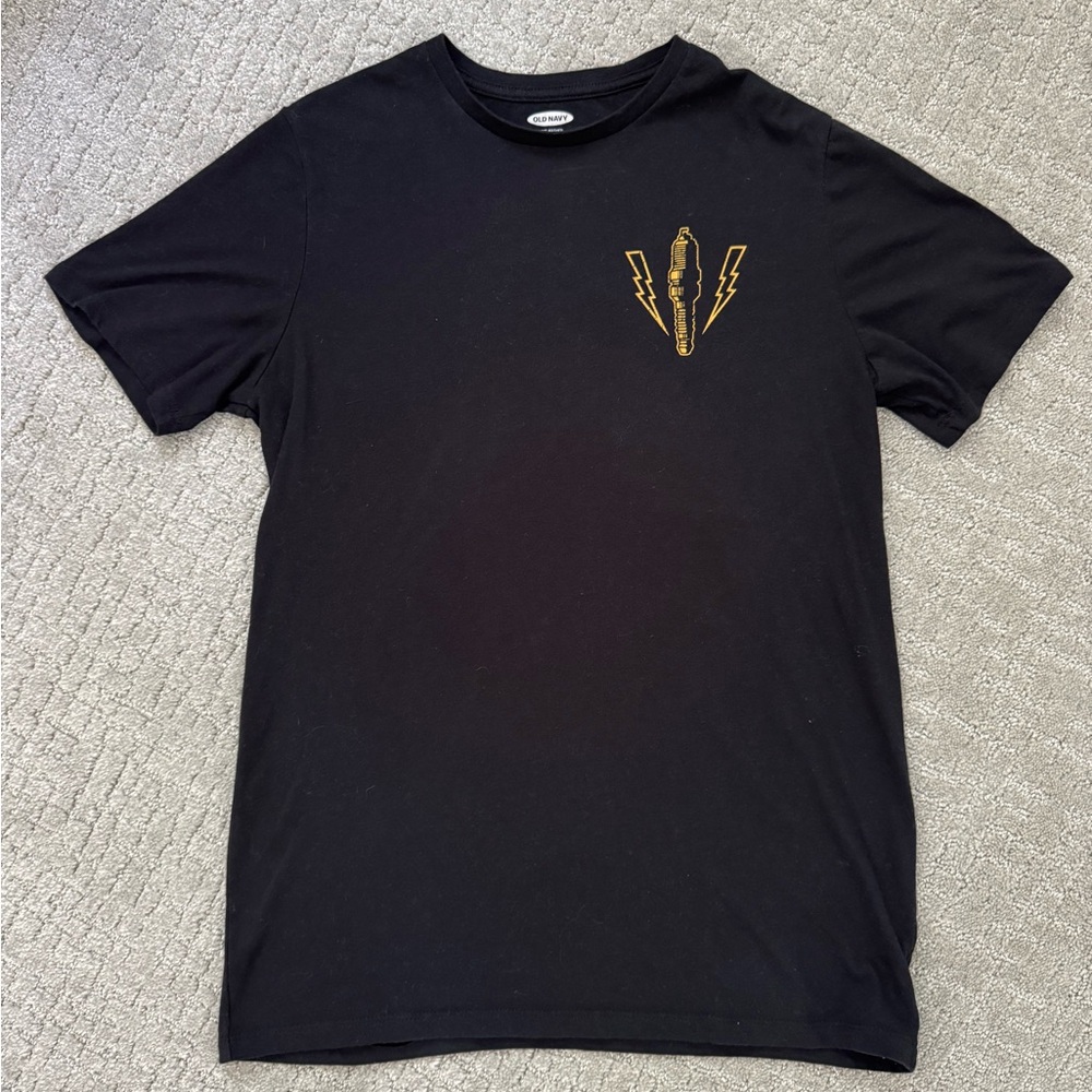 Old Navy Black and Gold Short Sleeve Tee